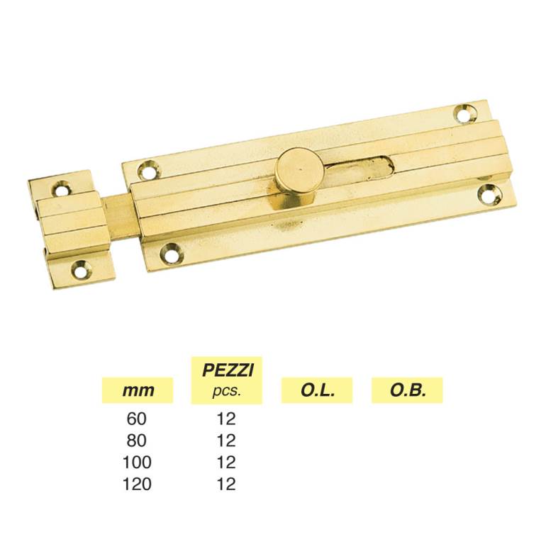Art. 332 - CATENACCIO LEGGERO SAGOMATO BORDO ESTERNO CON INCONTRO