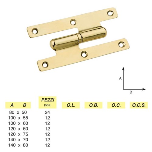 Art. 210 - CERNIERE PAUMELLES DX - SX