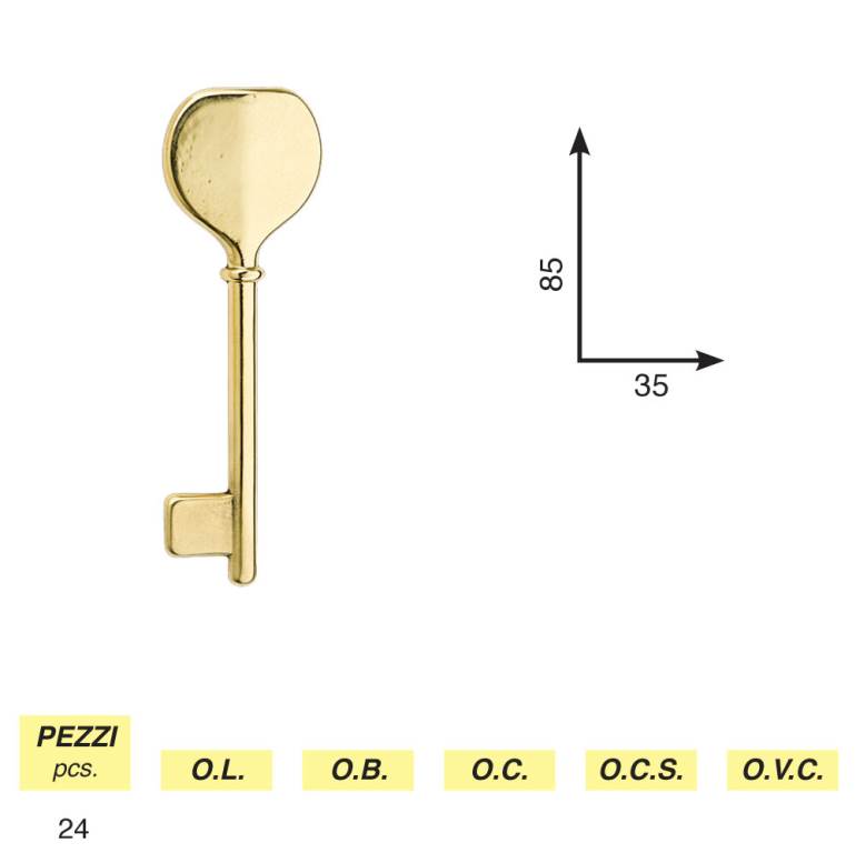 Art. 82 - CHIAVE CUORE