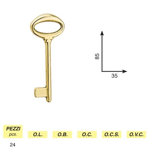 Art. 80 - Oval key