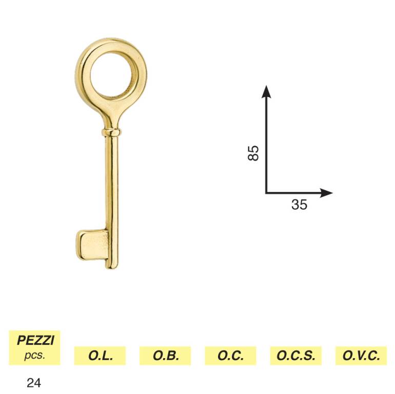 Art. 81 - CHIAVE TONDA
