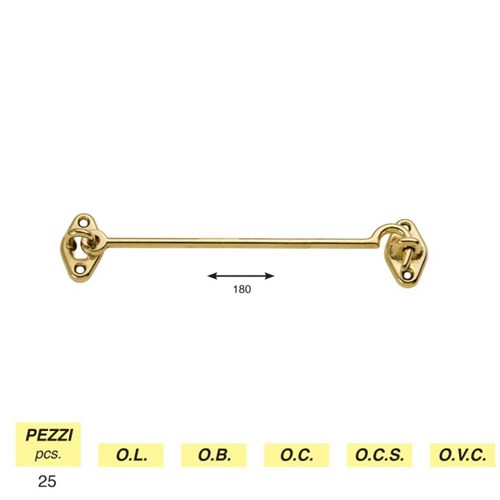 Art. 351 - Shutter holder hook mm. 180