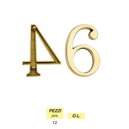 Art. 302 - Numbers mm 80 with pins
