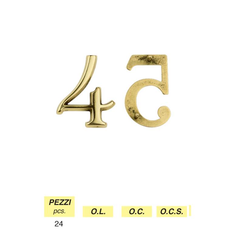 Art. 802 - NUMERI MM 40 CON PIOLI