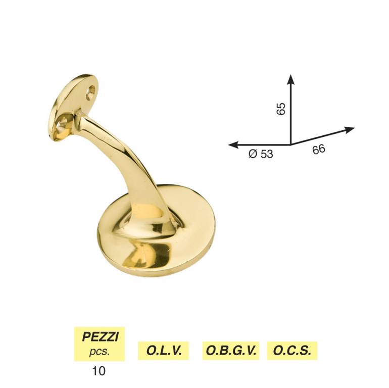 Art. 270/B - SUPPORTO CORRIMANO TESTA PIANA