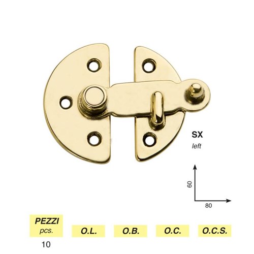 Art. 45 + 45/A - Round tavellino with built-in keeper, right / left