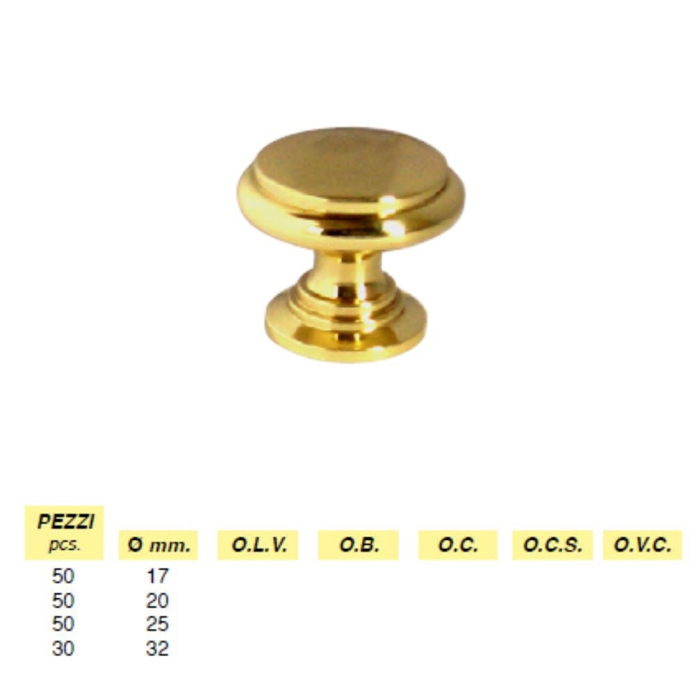 Art. 1720 - POMOLO IN OTTONE TESTA PIANA